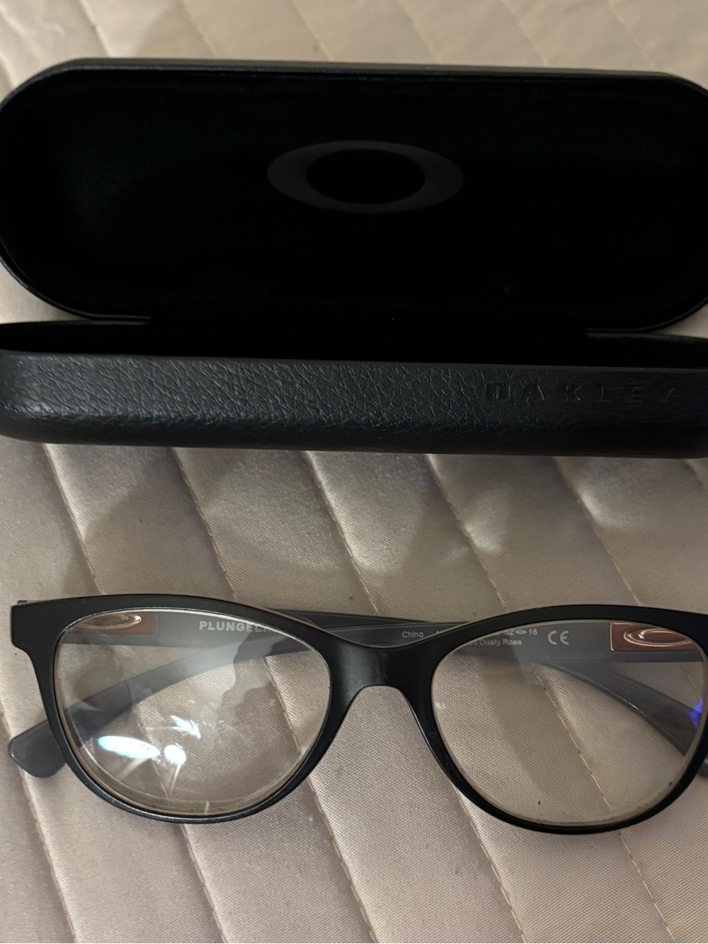 Oakley Black Cat-Eye Eyeglass Frames girls frames only